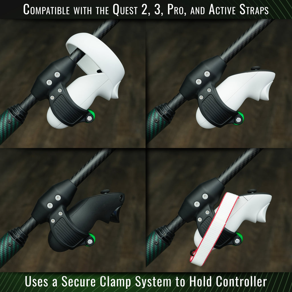 DriVR Elite - Adjustable VR Weighted Golf Club Handle Accessory - Compatible with Quest 2, 3/3s, and Pro